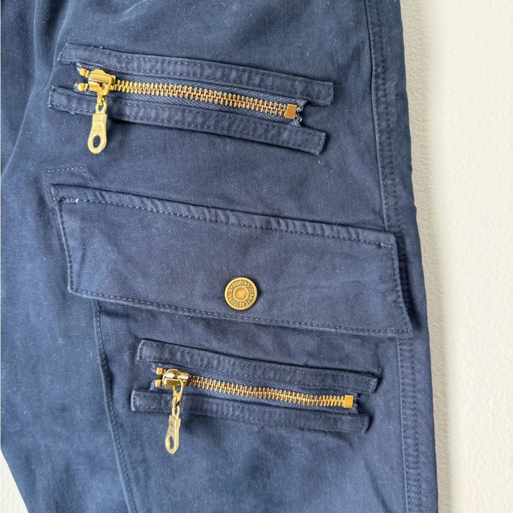 Navy Pants with Gold Accents - Picture 3 of 5